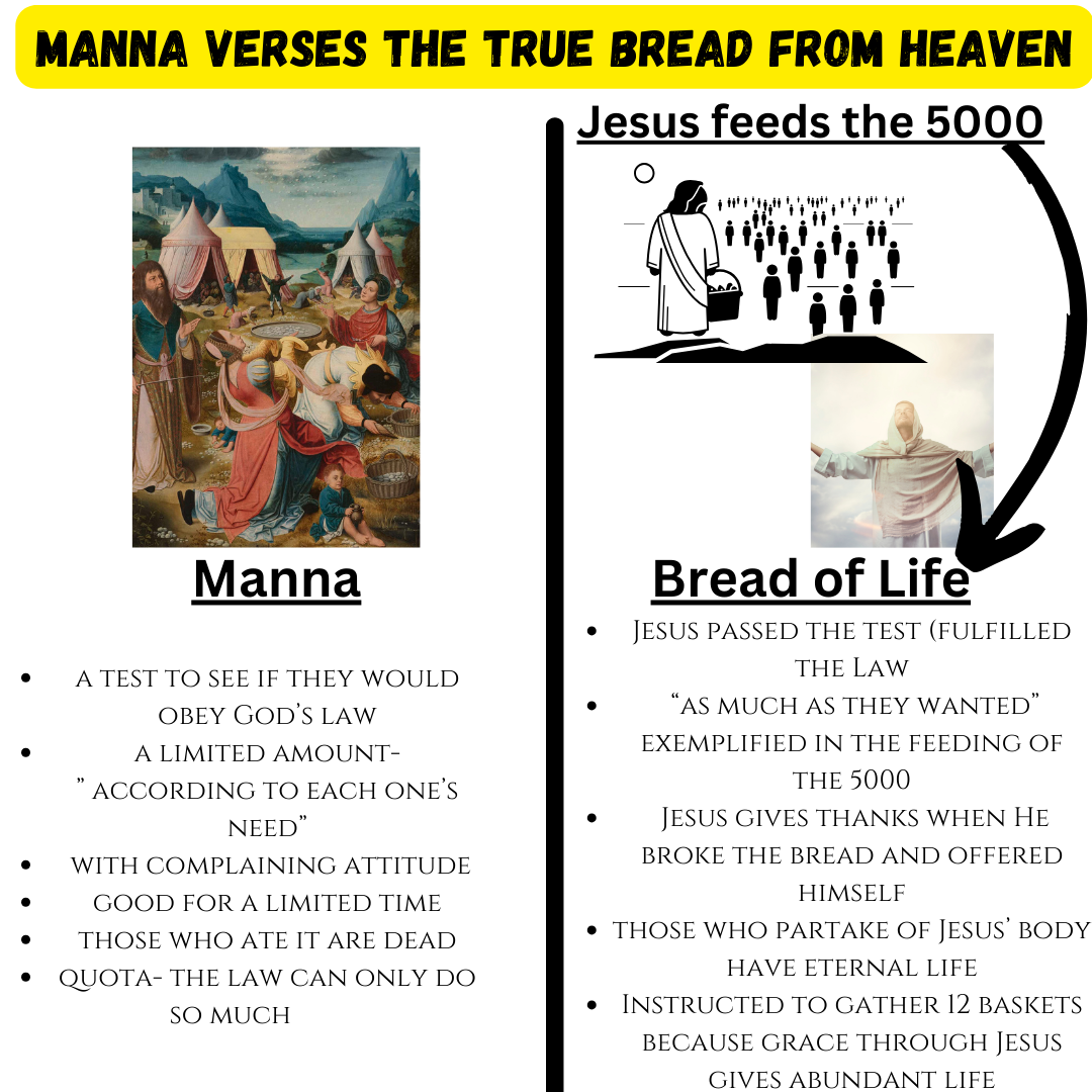 Comparing Manna to the True Bread from Heaven