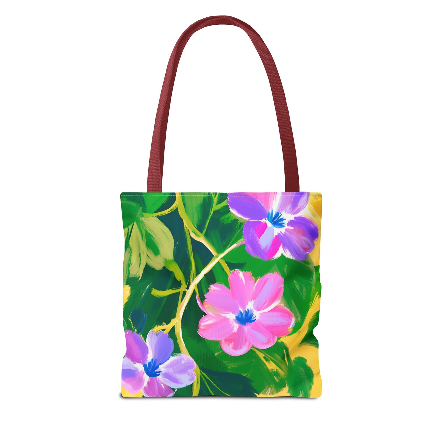 Connected to the Vine Floral Medium Tote Bag