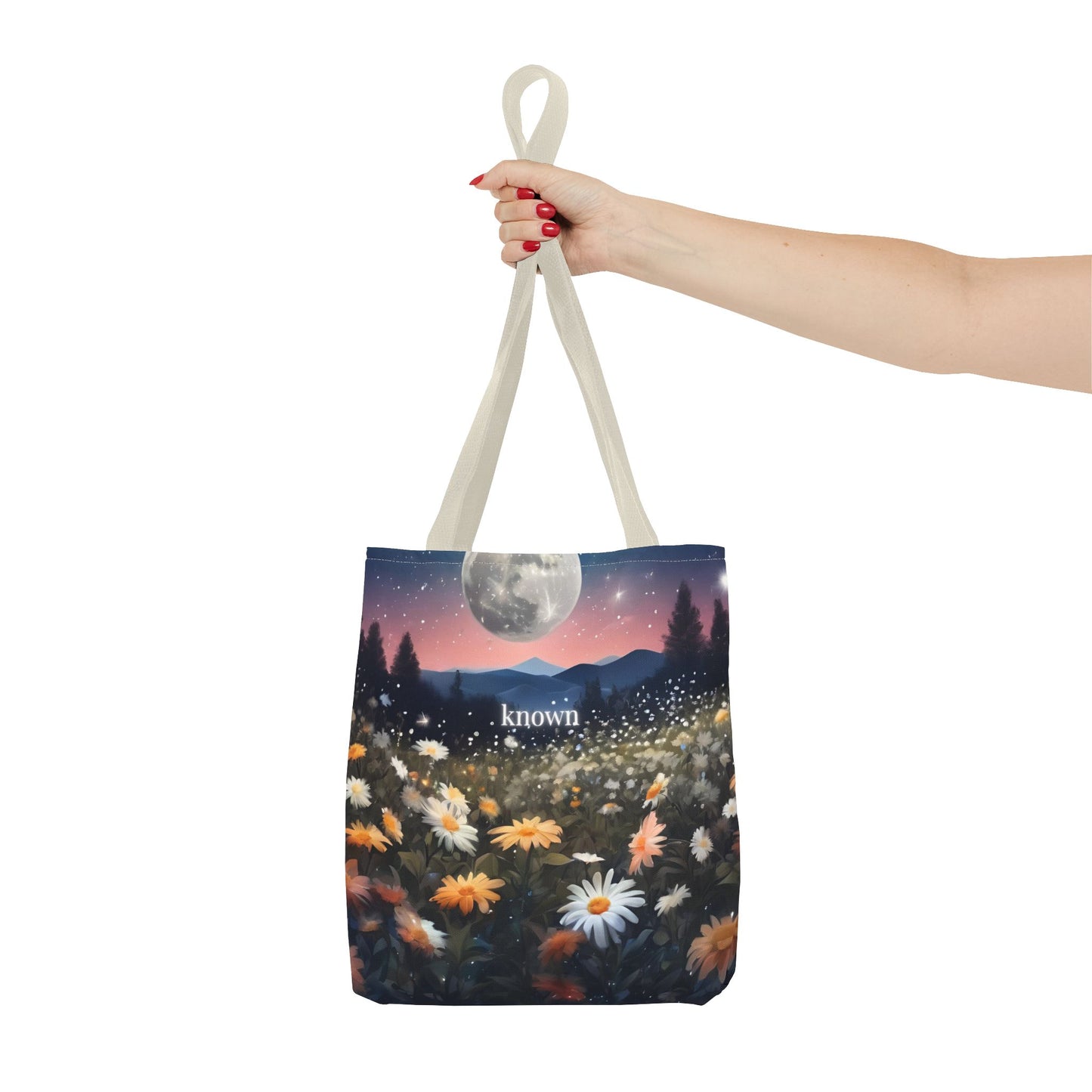 Known All-Over Design Medium Tote Bag