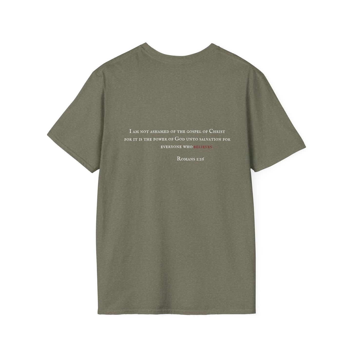 Gospel Power Romans 1:16 Unisex T-shirt available in 3 colors