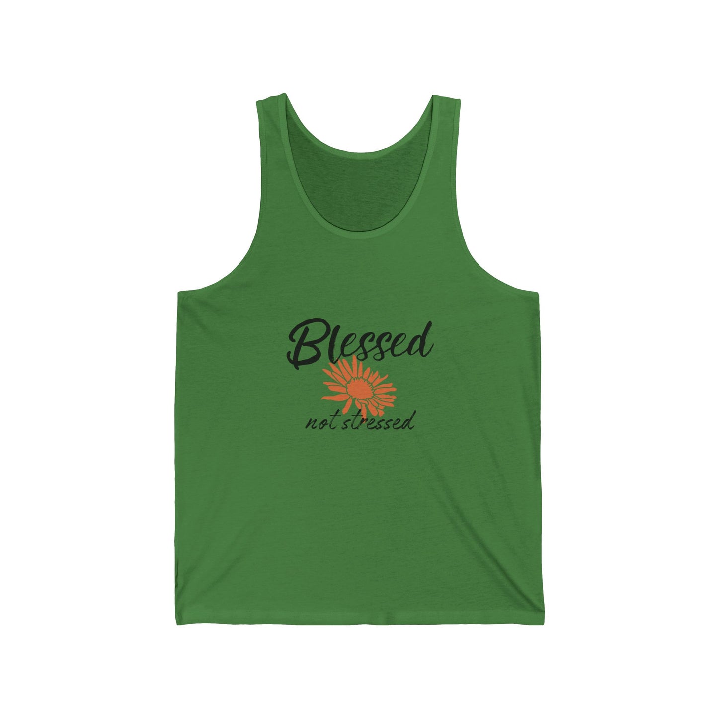 Blessed Not Stressed Tank Top, Workout, Summer Beach Top, available in 6 colors