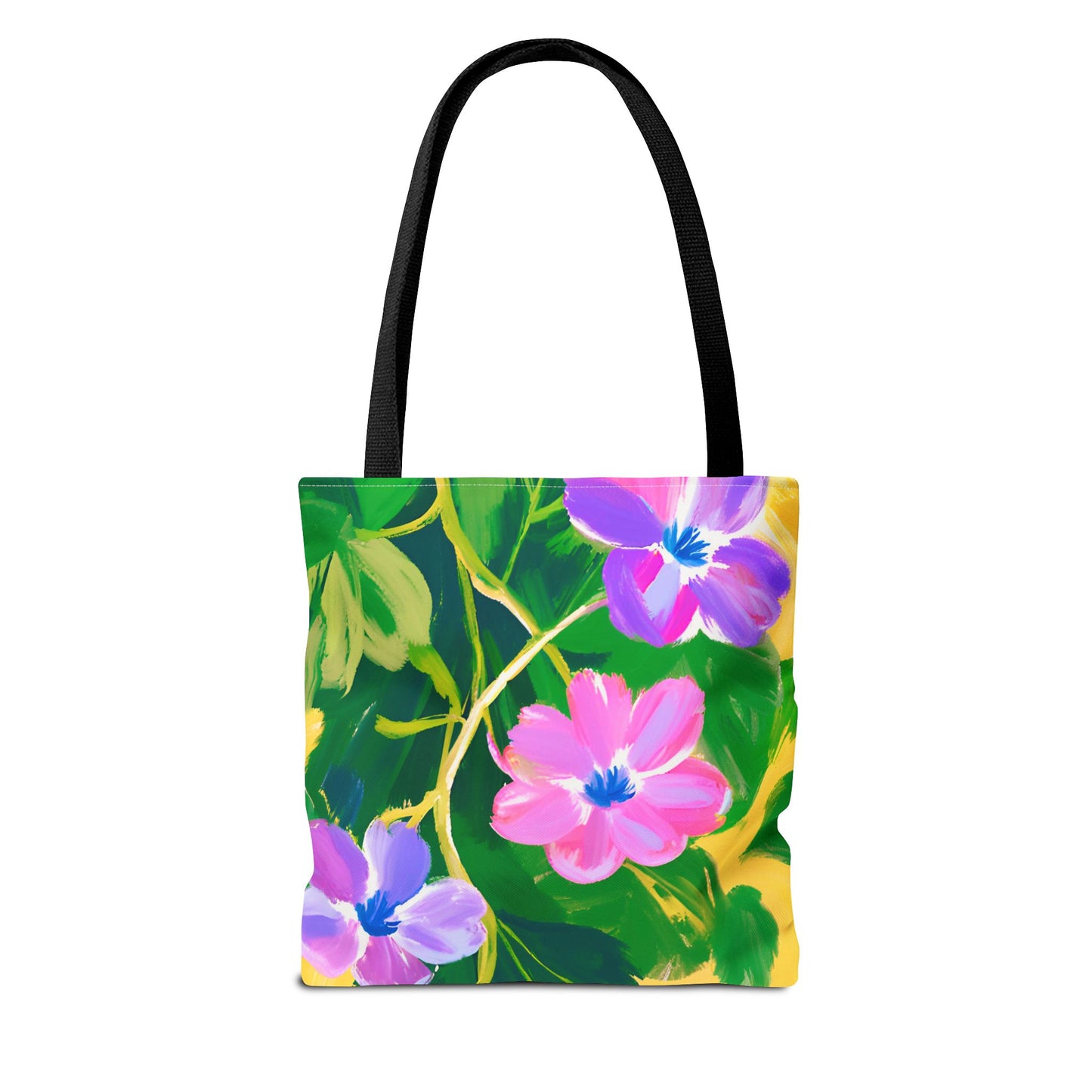 Connected to the Vine Floral Medium Tote Bag