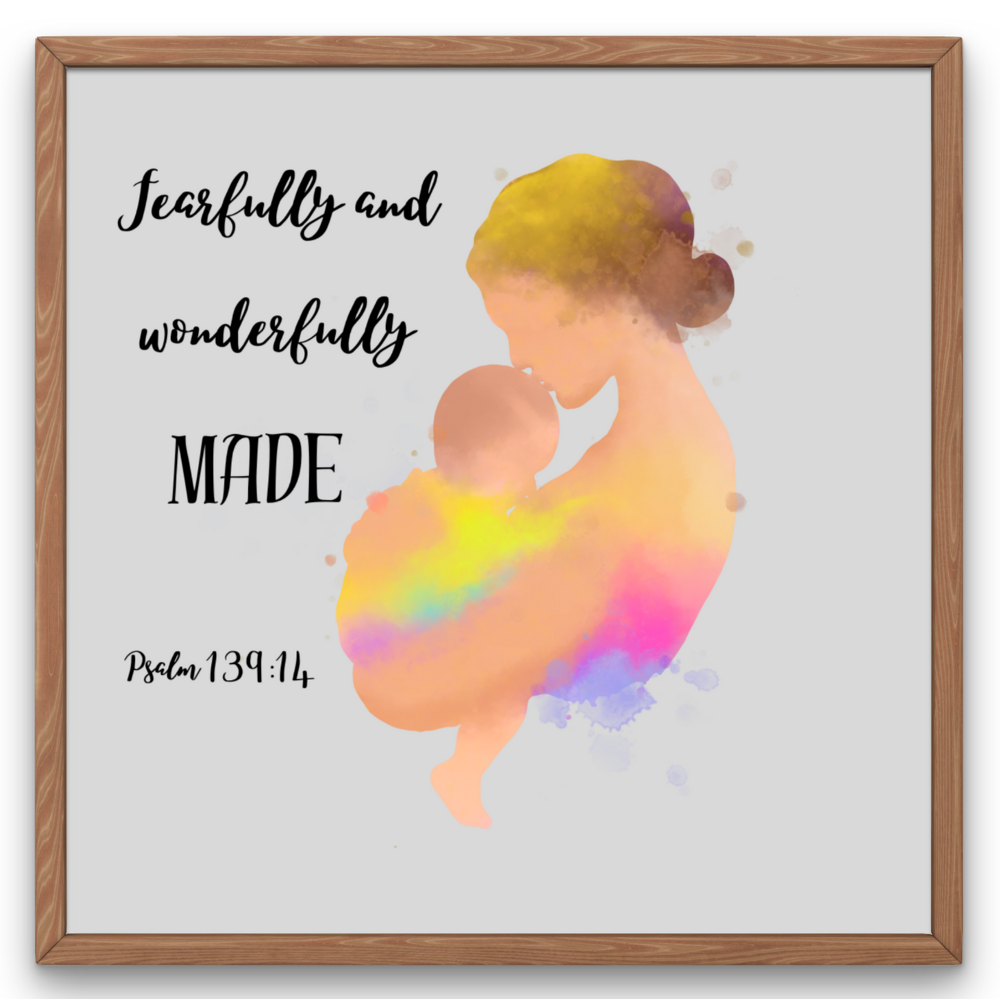 Mother Holding Baby 4x4 Digital Print