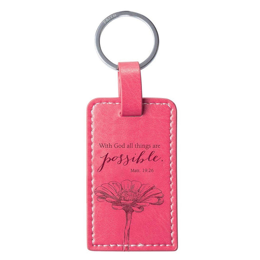 Keychain With God All Things are Possible Matt. 19:26