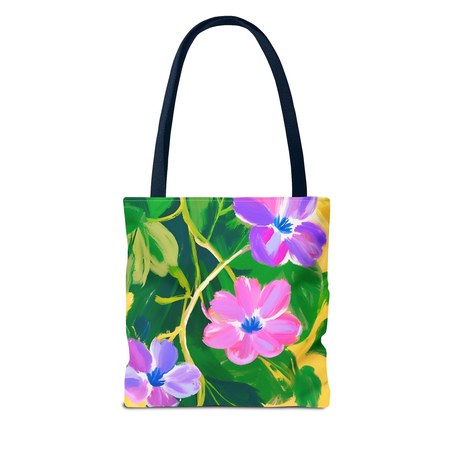 Connected to the Vine Floral Medium Tote Bag