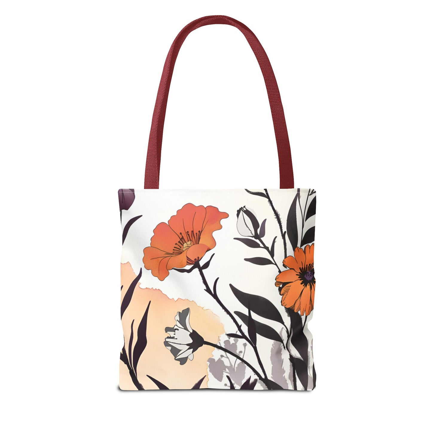 Redeemed Floral All-over Design Medium Tote Bag