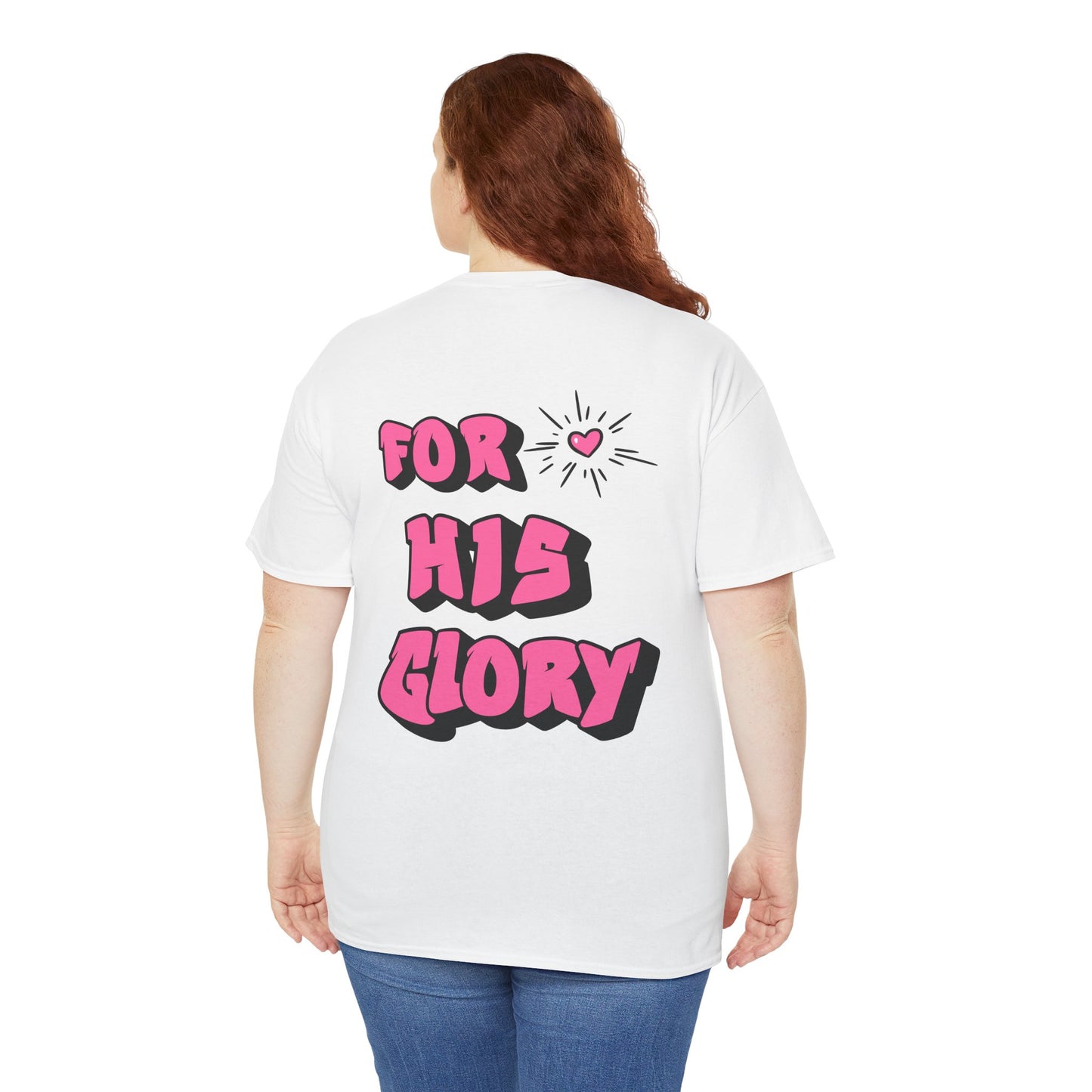 Christian Heavy Cotton Tee 'For His Glory'