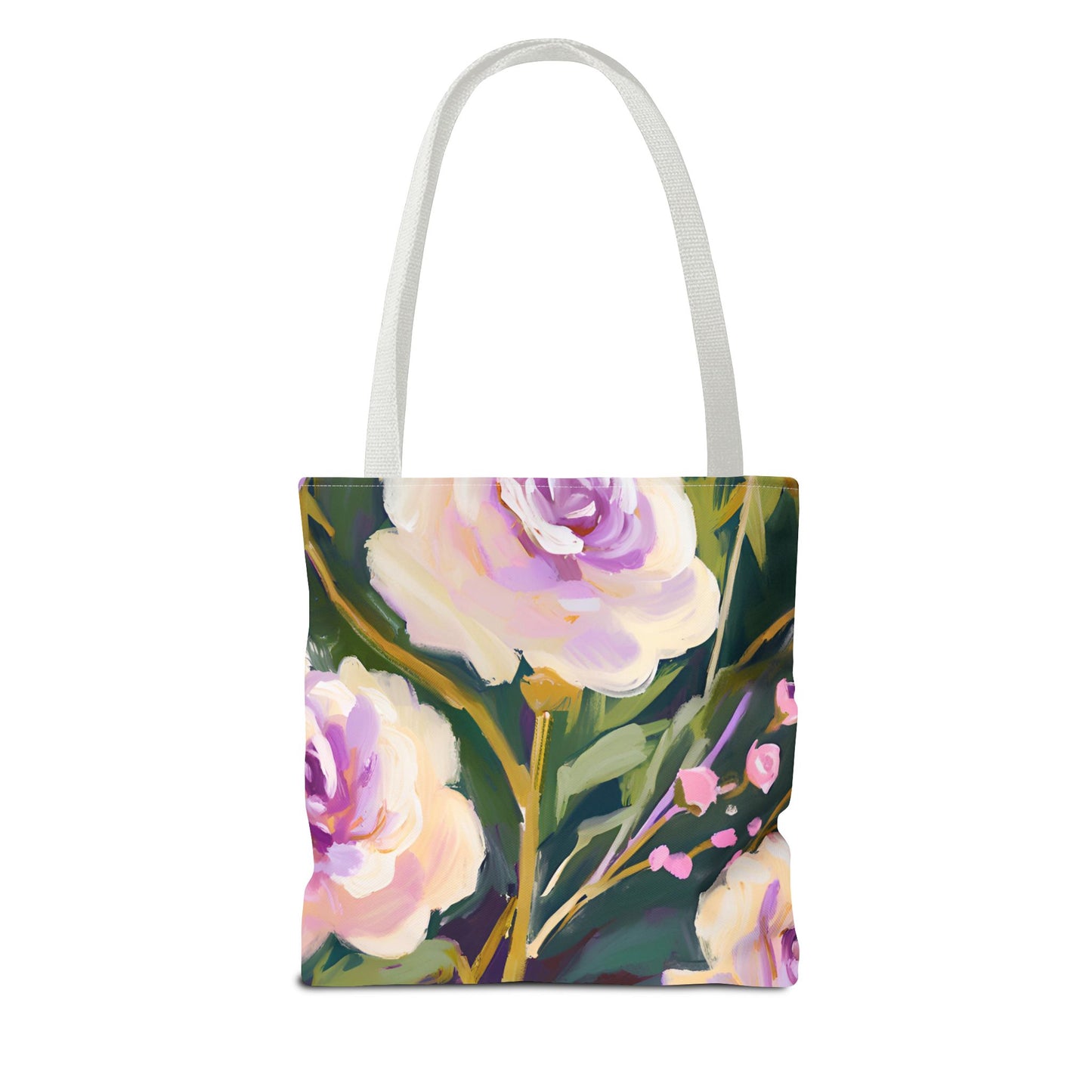 Born Again Floral All-over Design Medium Tote Bag