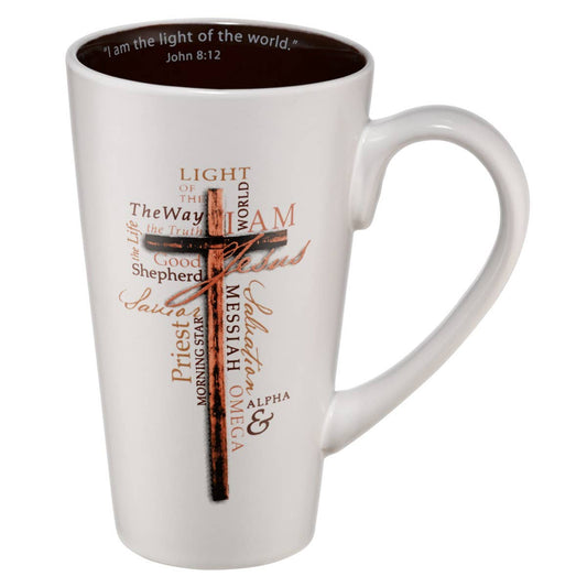 Mug Cross Light of the World John 8:12