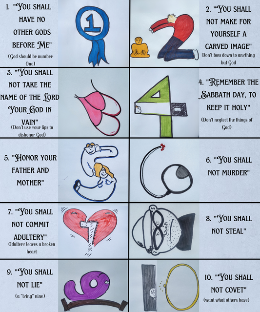 Kid's 10 Commandments Poster (Digital Download)