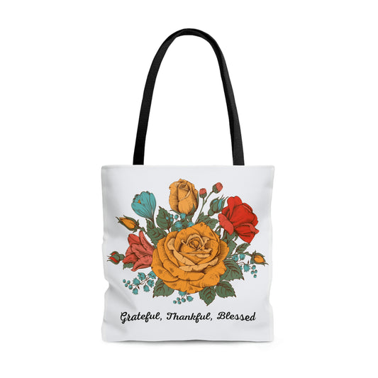 Grateful, Thankful, Blessed Tote Bag
